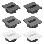 PATIKIL 2.8inch Desk Grommet, 6Pcs Cable Grommet Wire Management Cable Hole Cover Cord Organizer for Office Home Table Countertop, Black White Grey