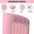 Cardstock 8.5 X 11, 40 Sheets, Pink Card Stock, 75lb/ 200gsm Copy Paper, Cardstock Printer Paper For Art, Drawing, Invitations, DIY Cards, Craft, Construction, School & Office Supplies