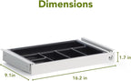 PERFECT POSTURE Max Under Desk Storage Drawer – Large Desk Drawer with Lock for Regular & Sit-Stand Standing Desks, White (16.2” x 9.3")