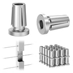 BLIKA Upgraded 40 Pack Stainless Steel Protector Sleeves for 1/8" 5/32" or 3/16" Deck Cable Railing, for Metal Posts, T316 Marine Grade, Cable Railing Protector Sleeves