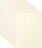 Guakicae 40 Sheets Cream Cardstock 8.5 x 11 Off White Paper, 75lb Premium Ivory Card Stock Craft Paper for DIY Card Making, Wedding Invitations, Thank You Cards, Business Cards, Menus
