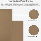 Fuxi Toned Sketchbook 8x10, 60 Sheets Spiral Bound Artist Sketch Pad - Perfect Art Gift for Artists, Students & Professionals.