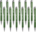Yucold Customized ballpoint pens in bulk, personalized ballpoint pens with free engraving, for use in companies, enterprises, graduation anniversaries (Green,13)