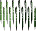 Yucold Customized ballpoint pens in bulk, personalized ballpoint pens with free engraving, for use in companies, enterprises, graduation anniversaries (Green,130)