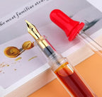 czxwyst Majohn Wancai 2.0 Mini Pocket-Size Eyedropper Fountain Pen (EF Nib 0.38mm, Transparent)