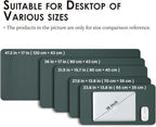 Large Desk Mat - 47.2"x 17" Non-Slip PU Desk Pad for Office and Home - Ideal for Large Mouse Pad and Desk Mats on Top of Desks(Dark Green)