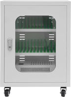 QUEWATSA Cell Phone Charging Station, 30-Device Rechargeable Mobile Phones Charging Cabinet, Locking and Charging Phone Storage Box, Mobile Charging Cart, Lockable Device Charging Locker