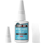 Thin Super Glue 1 oz, All Purpose Clear Liquid CA Glue Repair Wood Ceramic Glass Plastic, Heavy Duty Cyanoacrylate Adhesive for 3D Print PLA Shoe Metal Craft, Strong Bond and Instant Superglue