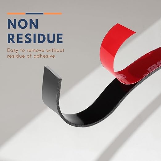 3M Double Sided Mounting Tape 2 Pack 2" Width 5925 VHB Black Foam Tape High Bond Waterproof Heavy Duty Strong Adhesive Tape Thick 0.025in Fastener Replace Décor Frame Logos