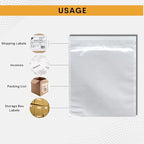 500 Pack 7"x10" Shipping Label Sleeves – Clear Self-Adhesive Packing Slip Pouches, Waterproof Packing List Envelopes – Ideal for Shipping Documents, Mailing Labels, Invoices & Packing Slips