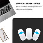 PU Leather Desk Pad Protector Gaming Mouse Pad Non Slip Desk Mat for Keyboard and Mouse Waterproof Desk Writing Pad for Office and Home Desk Accessories(Black, 35.4 * 17.7)