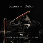 Wordsworth & Black Fountain Pen Set, Luxury Bamboo Wood - Medium Nib, Gift Case; Includes 6 Ink Cartridges, Ink Refill Converter -Journaling, Calligraphy; Drawing, Smooth Writing [Rosewood]