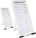 2pcs Dry Erase Chore Chart, Standable Whiteboard Checklist Board, Chore Chart for Kids Routine Chart with Two Markers (Standable)