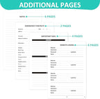 Comkiso Address Book with Individual Alphabetical Tabs Laminated, Large Print Address Book with 468 Wide Lining Entry Spaces, Change of Address Labels, Hardcover Address Book 5.7 x 8.5" - Aquamarine