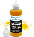 MaxMark Premium Refill Ink with Control Tip Bottle for Self-Inking Stamps, Dark Yellow Color - 2 oz.