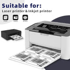 POLYSELLS Self Adhesive 3-1/3'' x 4'' Address Shipping Labels, 6UP White Sticker FBA Labels, Inkjet/Laser Printer Compatible, 6 Labels/Sheet, 100 Sheets/600 Labels, (LS6UPW100)