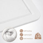 Large Vision Board 48x36, Thicken Felt Pin Board for Home Office Studio and Creative Planning with 20 Pushpins and 20 Postcards, White