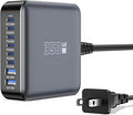 350W USB Fast Charging Station, 8 Port USB C Multi Port Charger Block with PD 100W Fast Charging Station for Multiple Devices, USB Charger Block Compatible iPhone, Android Cell Phone, Tablet, iPad