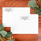 Custom Floral Address Stamp | Choose from 12 Designs | Multiple Ink Color Options | Envelope Return Address Stamp for Couple or Family (Design 1, Extra Large)