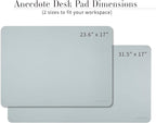 ANECDOTE Vegan Leather Desk Pad - 31.5"x17" Desk Mat for Your Office. This Quality Large Mouse Pad has Chic Elegance, Professional Look & Satisfying Touch - The Perfect Leather Mouse Pad for You!