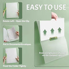 INDKOPVA Plastic Report Covers with Swing Clip, 10Pcs File Folders Letter A4 Sheet Size, Clear Front Report Covers for Documents Presentation Resume Office School Home Organizer Binder (Color, 10PCS