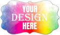 100-500 Custom Stickers Personalized Labels, Customized Stickers with Any Image Logo and Text. Custom Stickers for Business LogoThank You Labels,etc. (Fancy Frame,2X1 Inch)