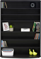 FURINNO JAYA 6-Tier Multimedia Storage Tower, Espresso