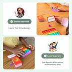 THE FIDGET GAME Vocabulary Words, Flash Card Game, Grade 4-6, Ages 9-12, Develop Communication and Reading Comprehension Skills, Fidget Mats, Learning Guide & PDF Workbook Included