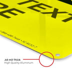 Custom Caution Sign, OSHA Sign, 10x7 Inches, Rust Free .040 Aluminum, Fade Resistant, Indoor/Outdoor Use, Made in USA by Signs