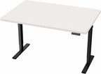 VIVO Electric 48 x 30 in Standing Desk, Memory Height Adjustment, 1B Series, Holds 220 lbs, One-Piece White Top, Black Frame, DESK-KIT-1B5W