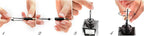 Dryden Designs Fountain Pen - Medium and Fine Nibs | Includes 24 Ink Cartridges and Ink Refill Converter | Calligraphy Pen, Consistent Writing, Smooth Look - Royal Red