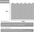 Cbsroro Room Divider Blackout Curtain Track Curtains Wall Dividers Panels Screen for Living Rooms Bedroom Office Privacy Partition Separation, W180 × L84 Inch,1 Panel, Light Grey