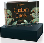 Personalized Gifts, Custom Quote Block Letter Board,Crystal-Clear Acrylic with Gift Box,17 Styles, Holiday and Christmas Gift for Mom, Dad, Girlfriend, Him or Her, Husband, Wife (5"x7, Botanical Lux)