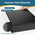 CIXILDTS 3" 3 Ring Binder, Standard 3-Inch Round Ring Binder Fit Letter Size Paper, Presentation View Binders, 6 Packs, Black