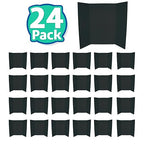 Flipside Products 36” x 48” Project Boards for Presentations, Science Fair, School Projects, Event Displays and Trifold Picture Board, Proudly Made in USA - Black - 24 Pack