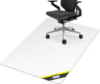 Vicwe Office Chair Mat for Carpet, 46''x 60'' Heavy Duty Chair Mat for Carpeted Floors, Easy Rolling Hard Mat for Office Chair on Carpets, Anti-Slip Carpet Protector Mat Clear,Ship Flat