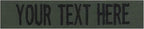 Custom Uniform Name Tapes Solid Colors. Olive Drab Fabric, 3.5 Inch Hook Fastener (Uniform Ready Fastener)