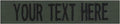 Custom Uniform Name Tapes Solid Colors. Olive Drab Fabric, 4 Inch Sew on
