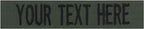 Custom Uniform Name Tapes Solid Colors. Olive Drab Fabric, 4 Inch Sew on