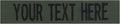 Custom Uniform Name Tapes Solid Colors. Olive Drab Fabric, 4 Inch Hook Fastener (Uniform Ready Fastener)