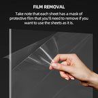 CALPALMY (Pack of 2) 12 x 24 Inch Clear Acrylic Sheets 1/4" Thick Plexiglass; Use for Craft Projects, Signs, Display Cases, Sneeze Guard and More; Cut with Cricut, Engraver, Power Saw or Hand Tools