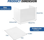 ZYINOZOC 24 Pack Desk Dividers for Students,3-Fold Privacy Screens,Testing Dividers for Classroom Waterproof,Plastic Easy Clean Privacy Shields for Student Includes Extra Labels