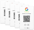 HotLabel – Google Review Card 5-Pack – White – NFC Tap & QR Code – Includes 5 Independent Links (Supports 5 Different Stores or Same) – All Phones Compatible – No App/Subscription