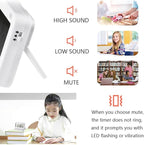 GH 99 Hours Full Featured Timer, Reminder Mode (Vibrate, Sound, Flash), Timing Function (Clock, Alarm, Stopwatch, Countdown, Cycle), Compatible with Pokémon Sleep Plus+, Kitchen Timer Magnetic