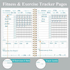 Simplified Fitness Journal for Women & Men,A5 Workout Journal/Planner Daily Exercise Log Book to Weight Loss, Gym, Muscle Gain, Bodybuilding Progress, 5.8"x8.3", Black