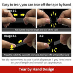Turxayox 6 Rolls Transparent Tape Refills, Clear Tape, Hand Tearable, 3/4 x 1000 Inches, Glossy Gift Wrapping Tape for Dispenser, Office, School, Home