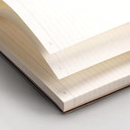 EMSHOI Notebook College Ruled - B5 Large Thick Notebook Leather Journal with Free Sticky Notes, 204 Numbered Pages,100gsm Thick Lined Paper, Softcover, 7.5"x10"-GrayBlue