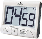 HOME MOST 3" Large Display Kitchen Timer - Digital Timer Magnetic Back Loud Alarm On A Rope- White Cooking Timers For Kitchen Teachers Students Games Kids Meetings- Sports Timers For Workouts Exercise