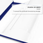 Diploma Cover 8.5” x11” Diploma Holder of Graduation Leatherette Padded Certificate（Tent Style)