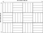 DECORITA White Felt Bulletin Board Tiles | Modern Cork Board Alternative | Large Cork Boards for Walls | Aesthetic Felt Wall Panels for Office & Home Decor | Pin Board & Photo Board (12-Pack) | White